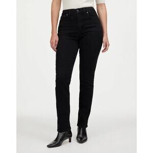 Madewell The Curvy Perfect Vintage Jeans Tapered Leg Black Forest NWT Size 29
